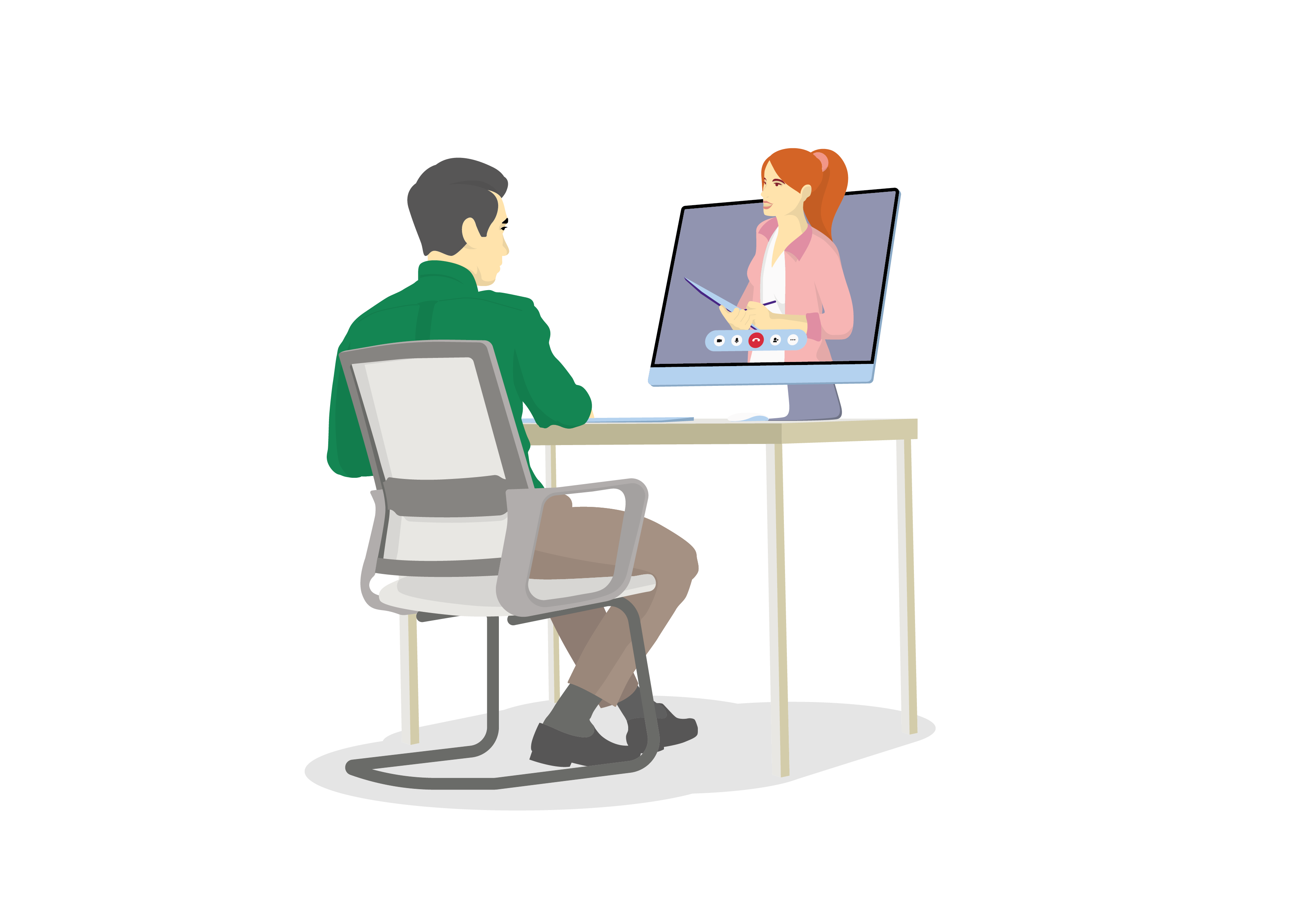 virtual agent illustration