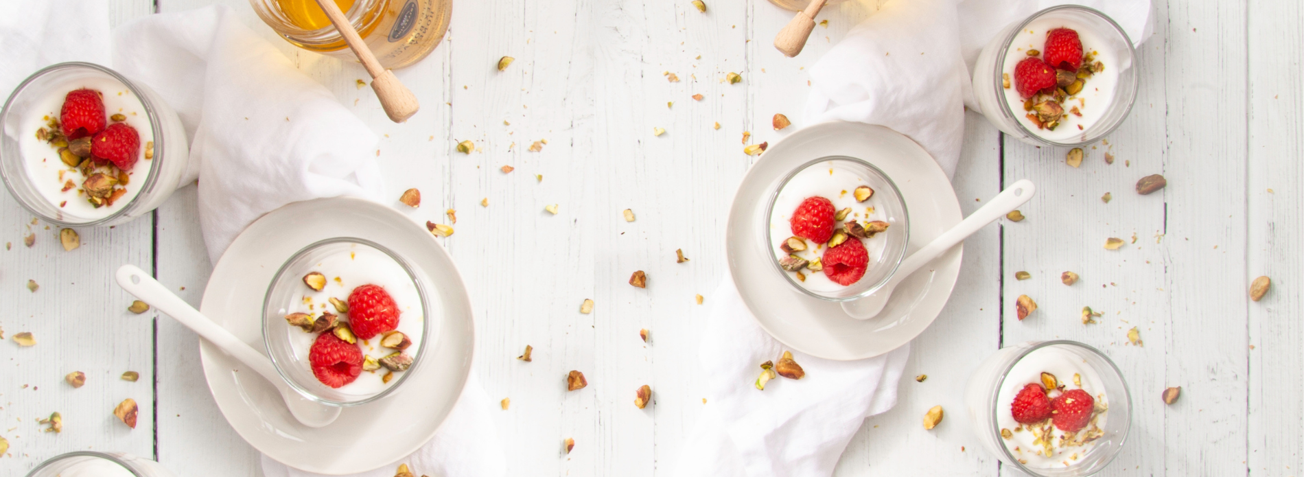 White chocolate and raspberry mousse