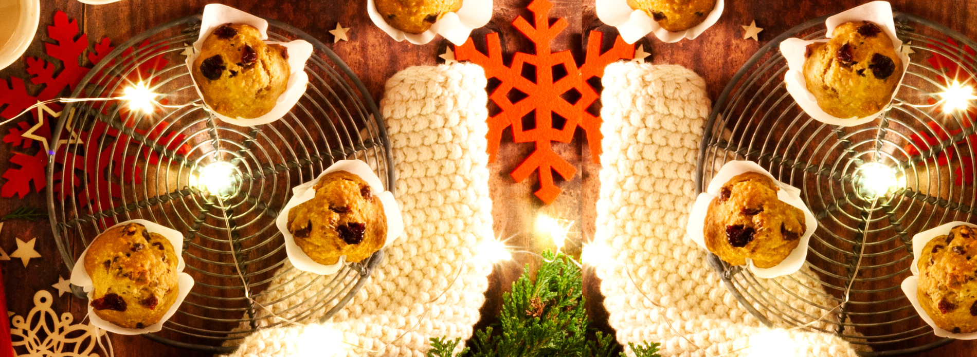 Cranberry and orange muffins